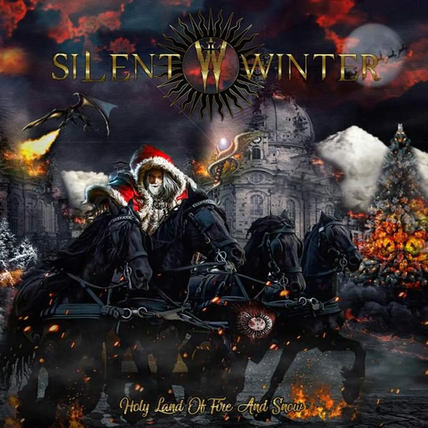 Silent Winter HOLY LAND OF FIRE & SNOW / WE WISH YOU A MERRY Vinyl Record