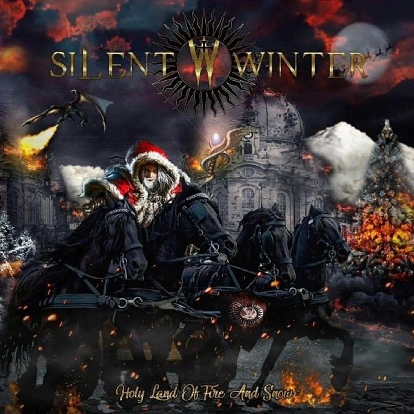 Silent Winter HOLY LAND OF FIRE & SNOW / WE WISH YOU A MERRY Vinyl Record