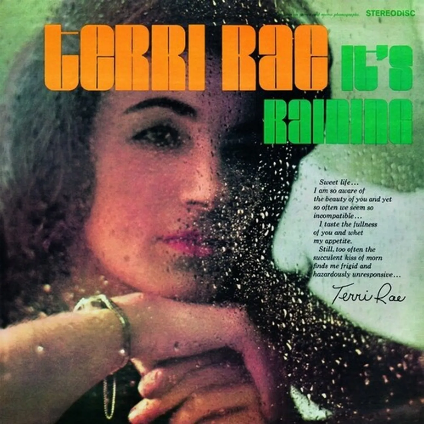 Terri Rae It's Raining Vinyl Record