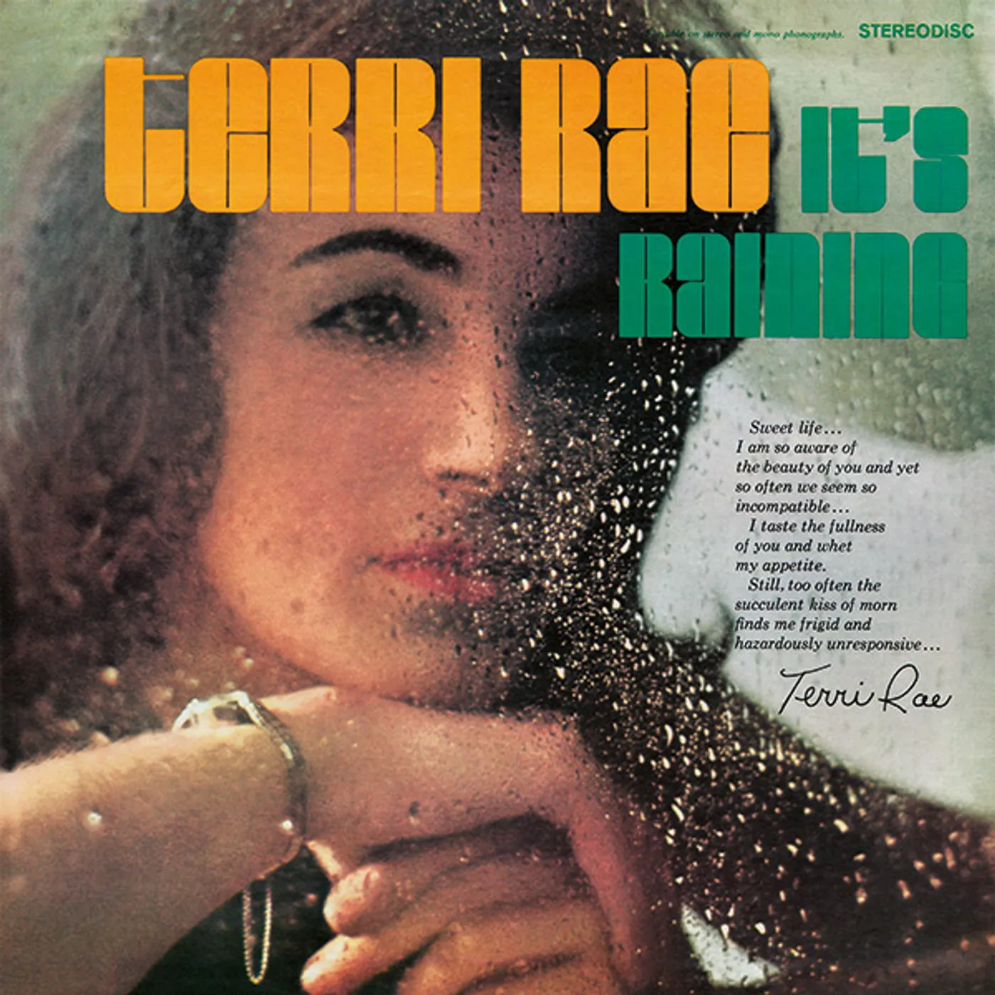 Terri Rae It's Raining Vinyl Record