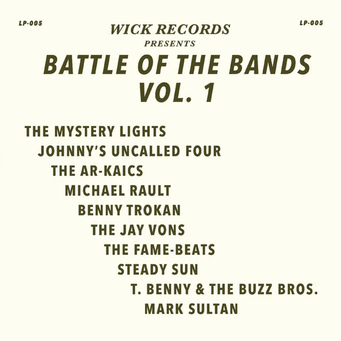 BATTLE OF THE BANDS 1 / VARIOUS Vinyl Record