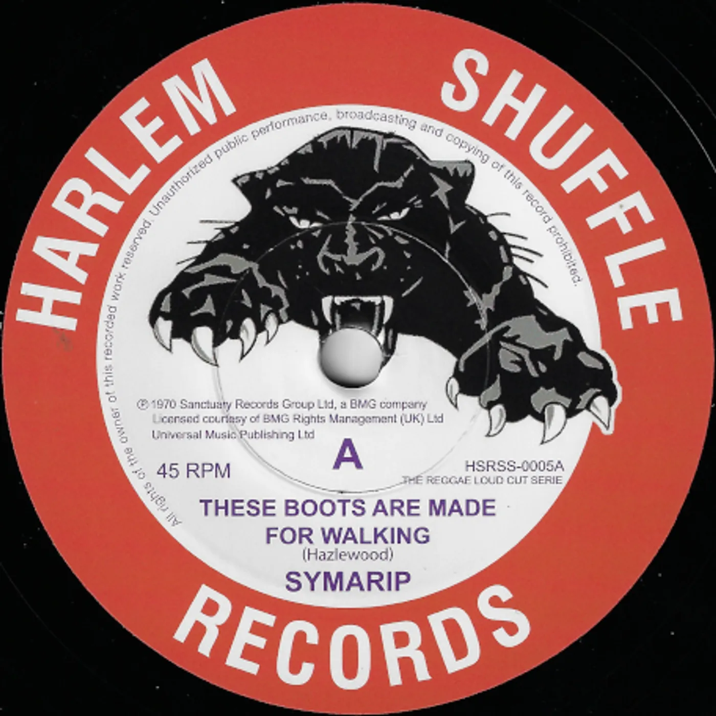 Symarip THESE BOOTS ARE MADE FOR WALKING Vinyl Record