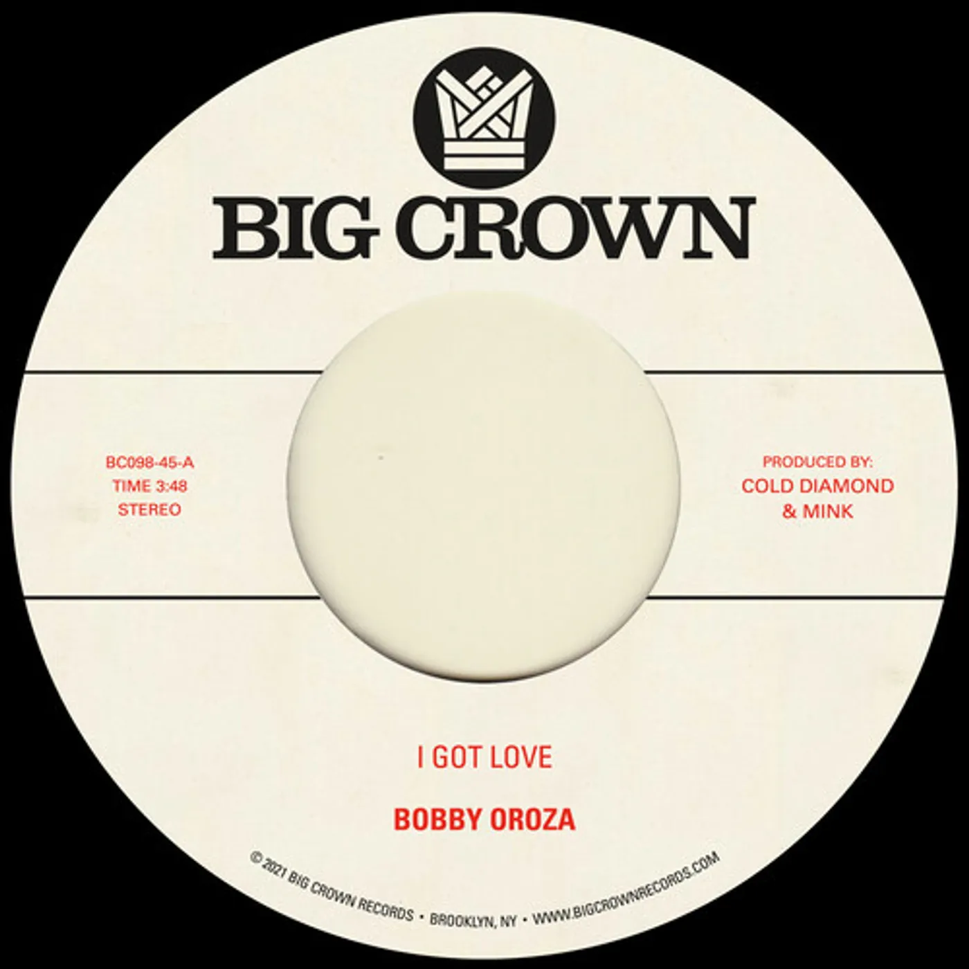 Bobby Oroza I Got Love / Loving Body Vinyl Record