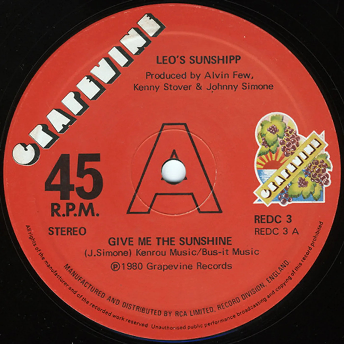 Leo's Sunshipp GIVE ME THE SUNSHINE / I'M BACK FOR MORE Vinyl Record