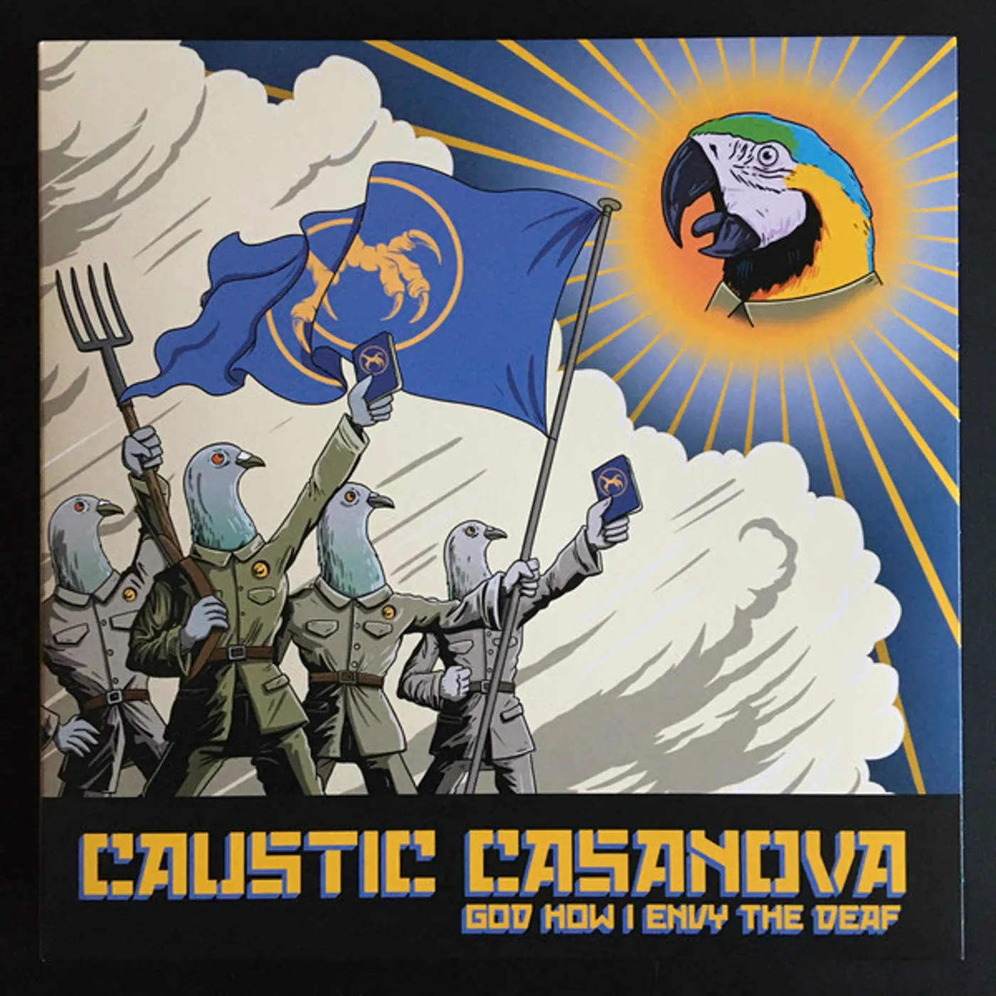 Caustic Casanova GOD HOW I ENVY THE DEAF (YELLOW VINYL) Vinyl Record