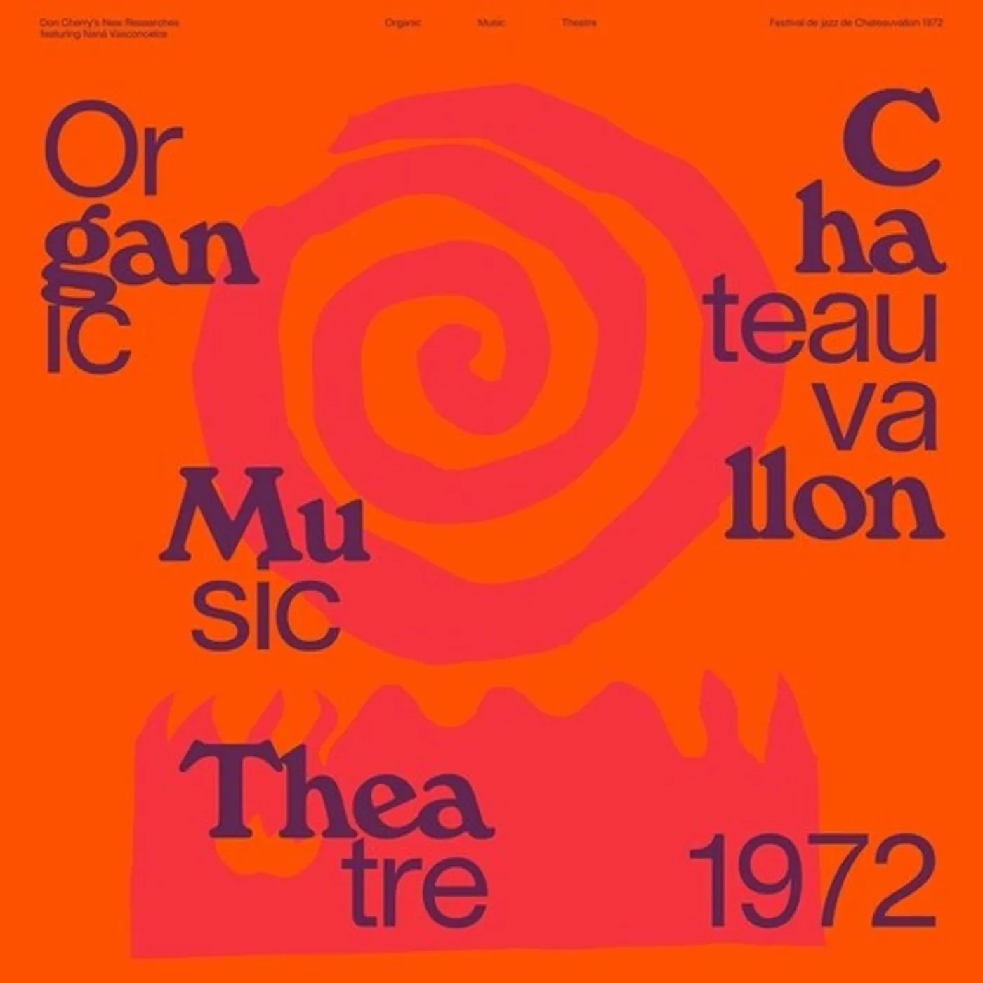 Don Cherry / Nana Vasconcelos ORGANIC MUSIC THEATRE FESTIVAL CHATEAUVALLON 1972 Vinyl Record