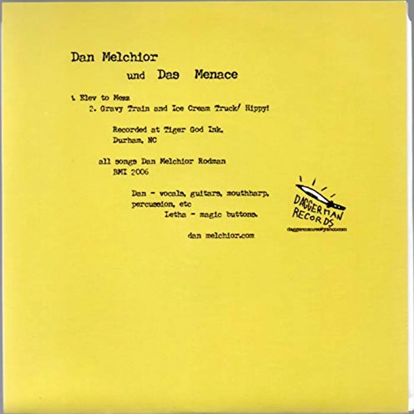 Dan Melchior FOR LETHA Vinyl Record