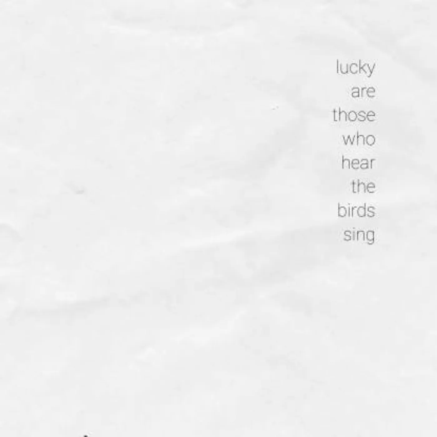LUCKY ARE THOSE WHO HEAR THE BIRDS SING / VARIOUS Vinyl Record