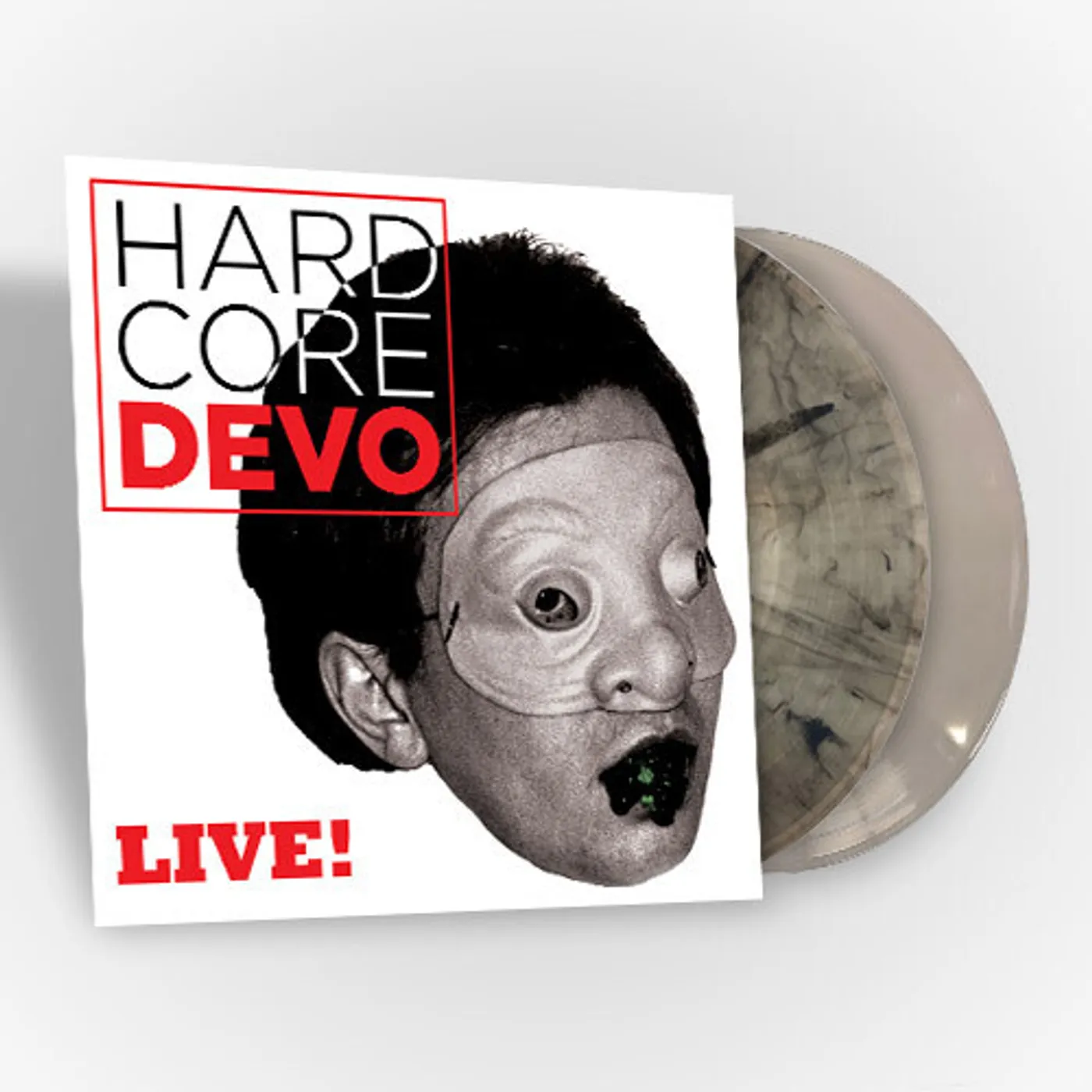 Hardcore Devo Live! (Natural & Black / Natural & Milky White) Vinyl Record