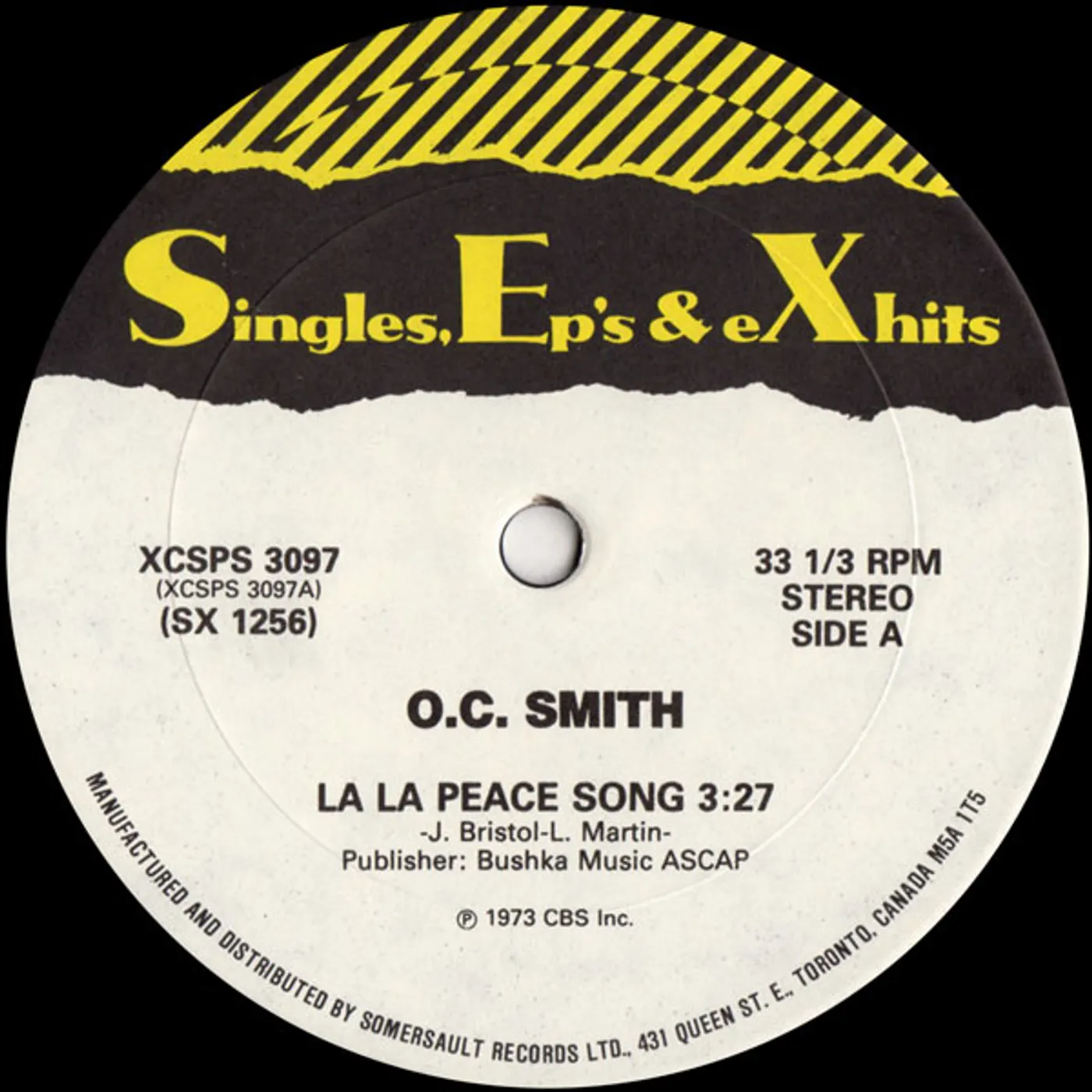 Earth Wind & Fire / O.C. Smith SUN GODDESS / LA LA PEACE SONG Vinyl Record