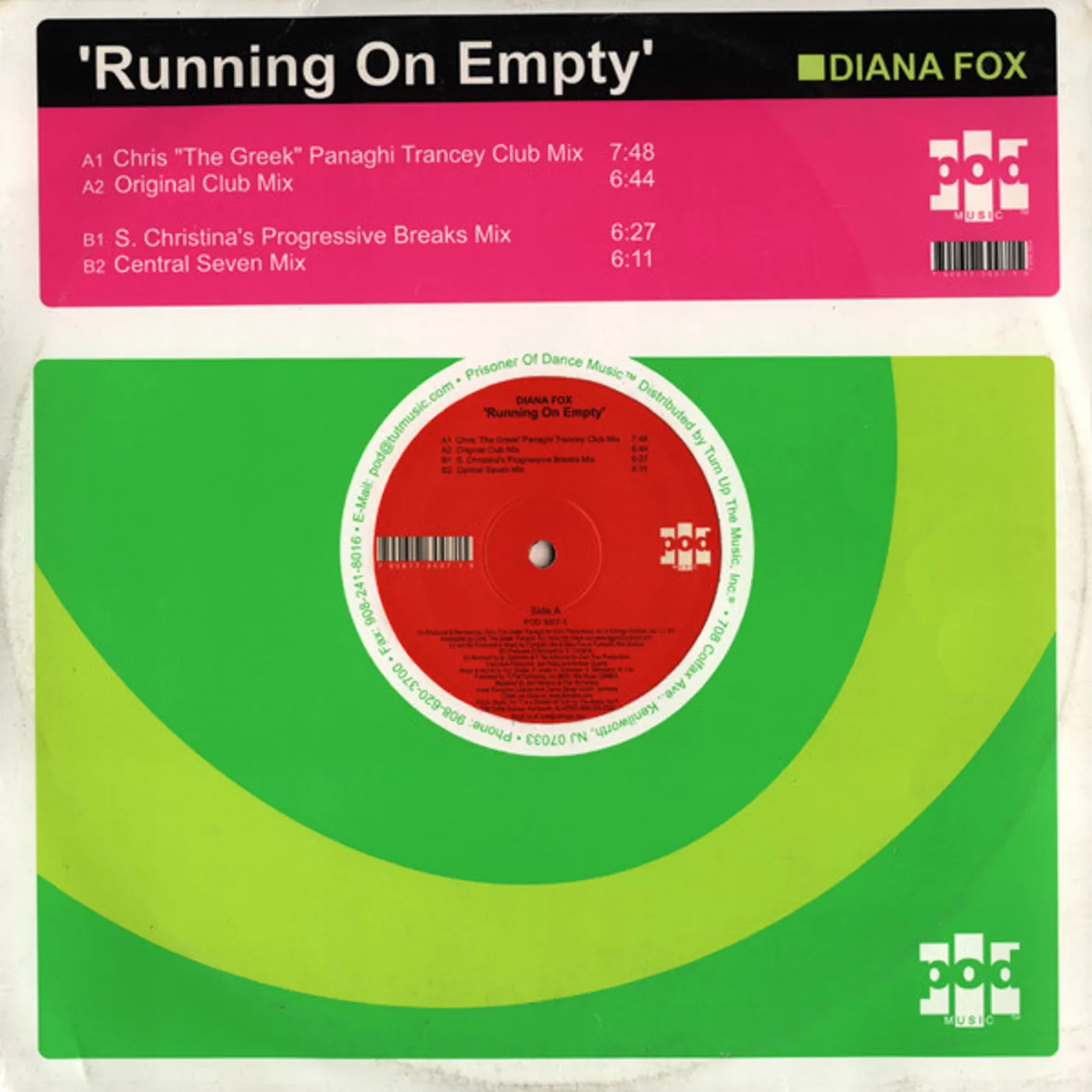 Diana Fox Running On Empty Vinyl Record