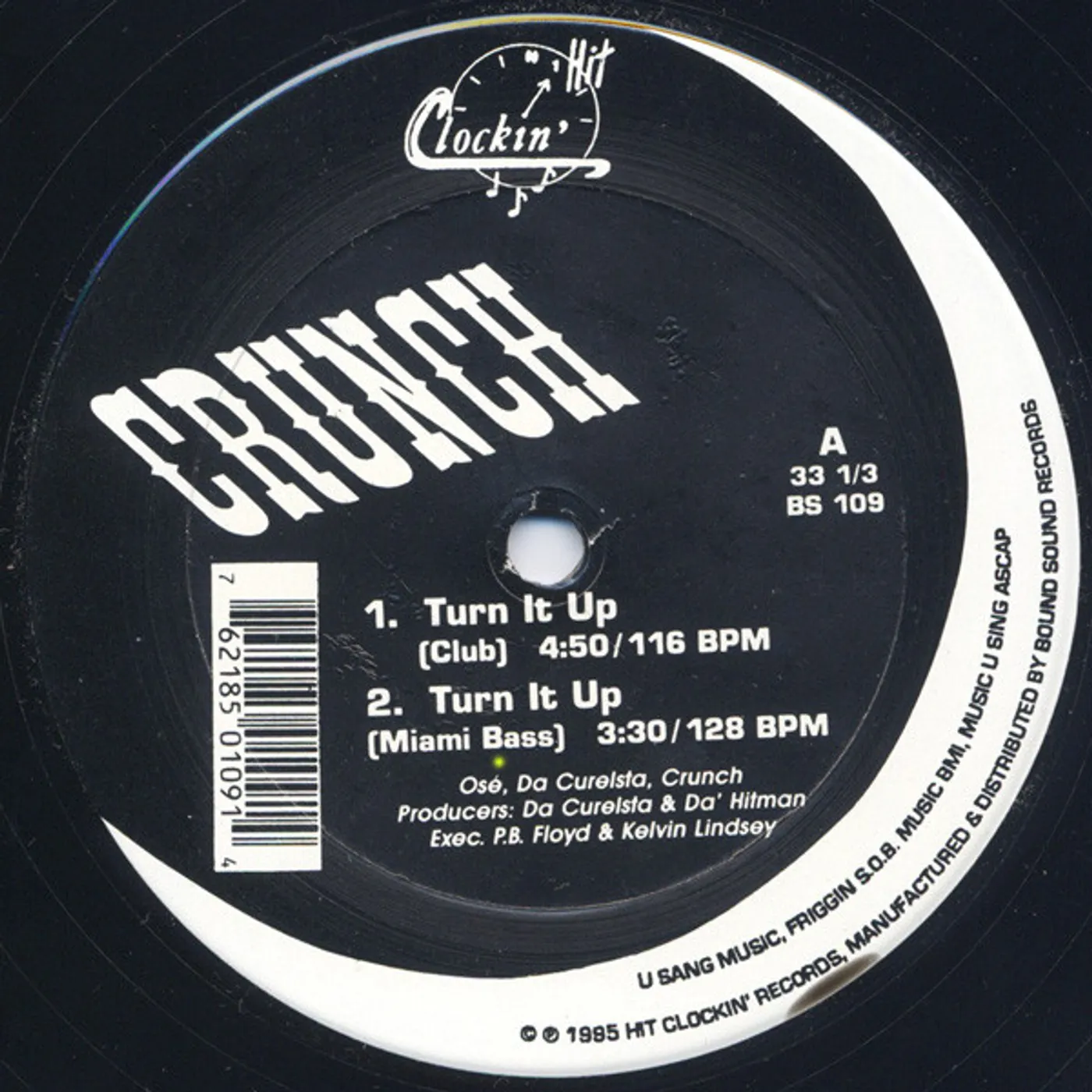 The Crunch TURN IT UP Vinyl Record