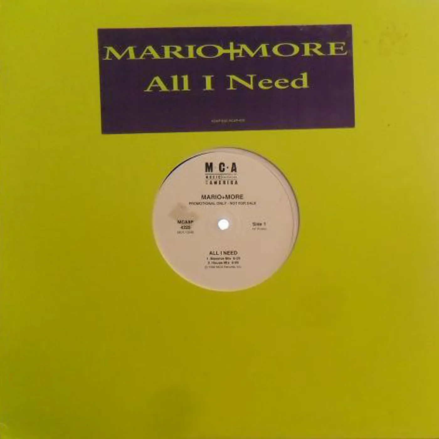 Mario & More ALL I NEED Vinyl Record