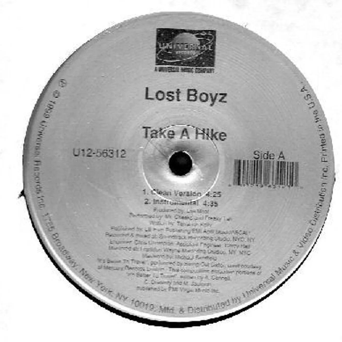 Lost Boyz Take A Hike Vinyl Record