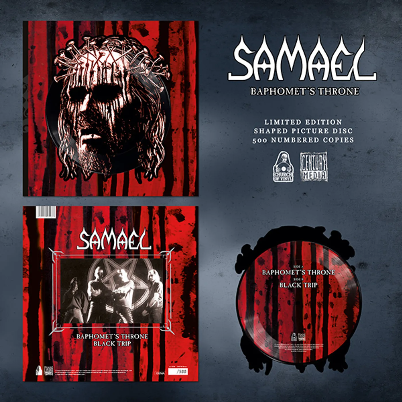 Samael BAPHOMET'S THRONE Vinyl Record
