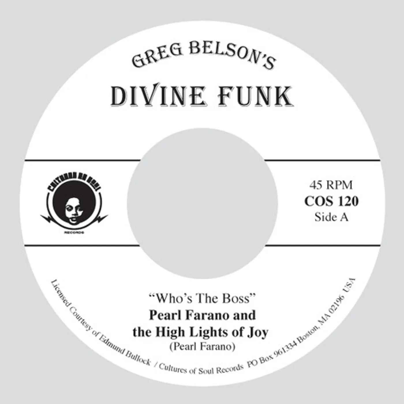 Pearl Farano & High Lights Of Joy / Zela Jackson WHO'S THE BOSS / DAYS ARE JUST LIKE PEOPLE Vinyl Record