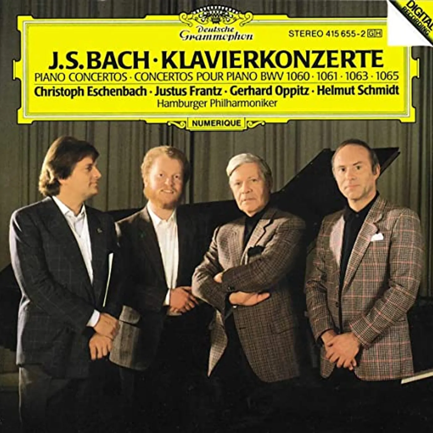 Bach / Eschenbach / Frantz / Oppitz / Schmidt BACH: CONCERTOS FOR 2 3 & 4 PIANOS Vinyl Record