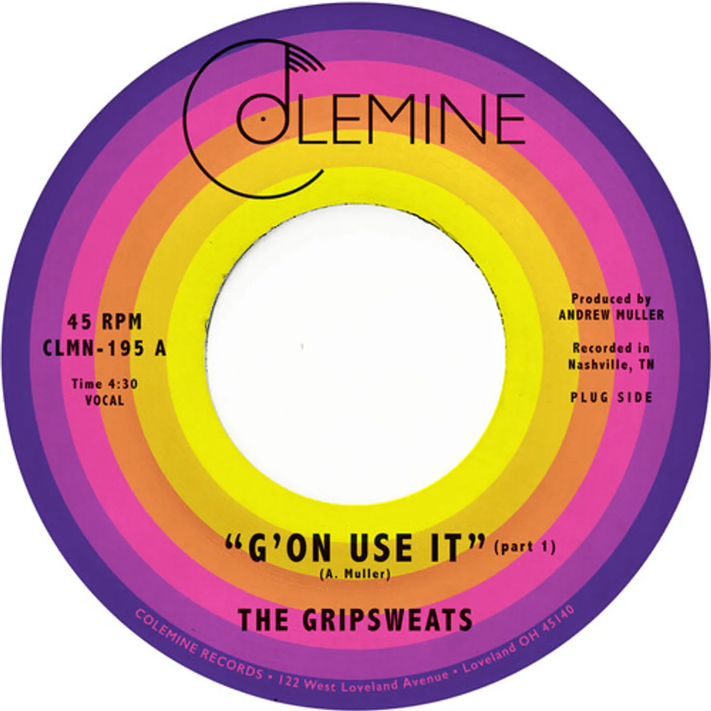 The Gripsweats G'on Use It Vinyl Record