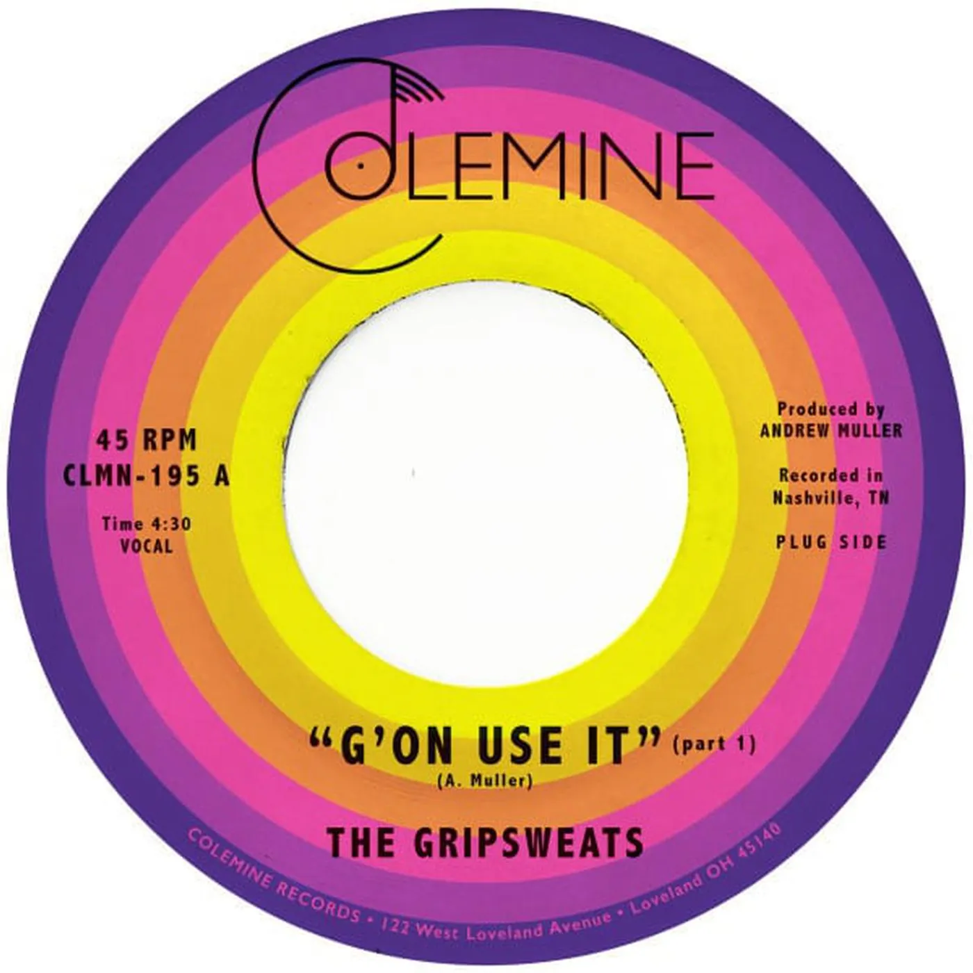 The Gripsweats G'on Use It Vinyl Record