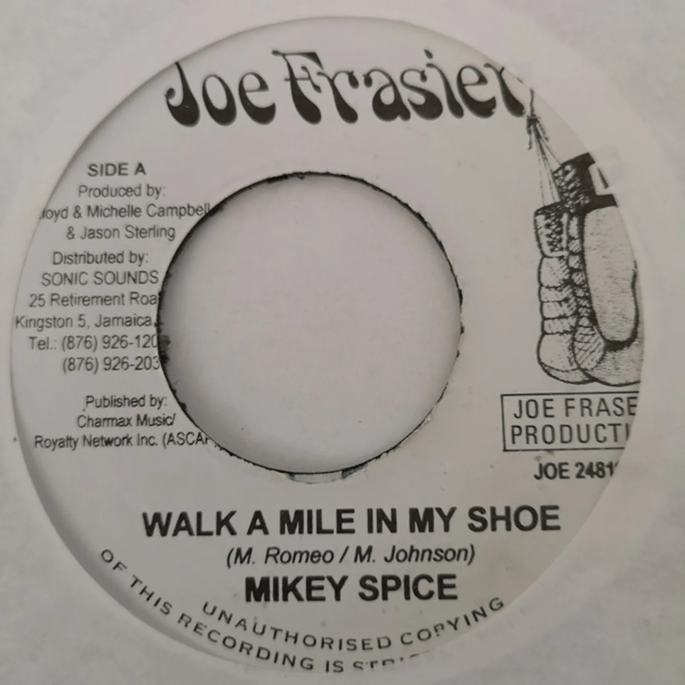 Mikey Spice WALK A MILE IN MY SHOE Vinyl Record