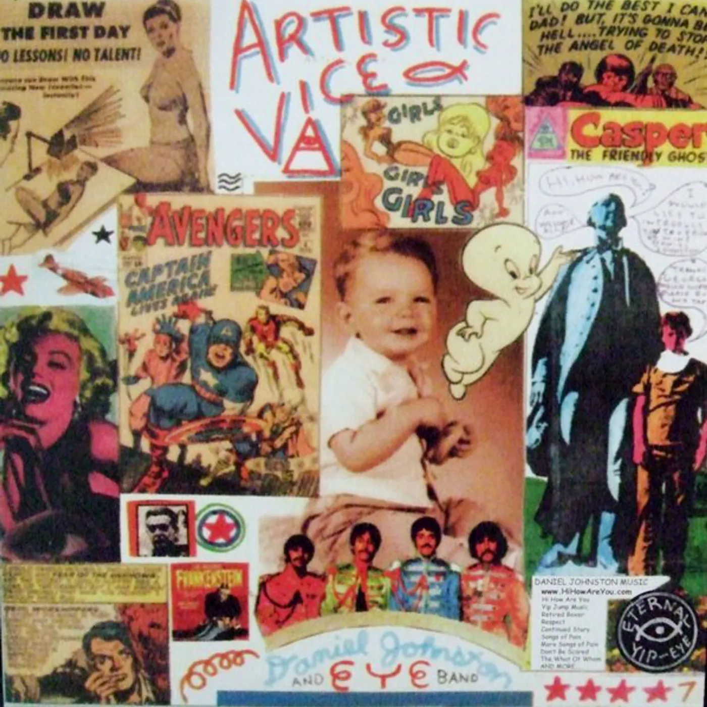 Daniel Johnston ARTISTIC VICE/1990 Vinyl Record