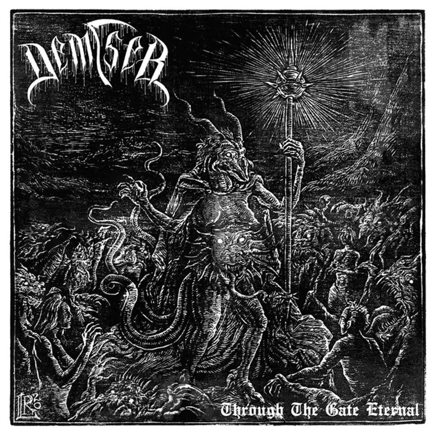Demiser THROUGH THE GATE ETERNAL (BLACKENED GOLD VINYL) Vinyl Record