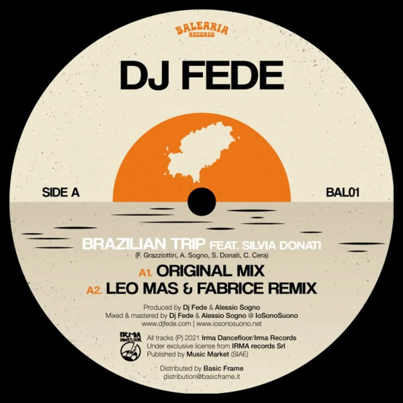 DJ Fede BRAZILIAN TRIP Vinyl Record