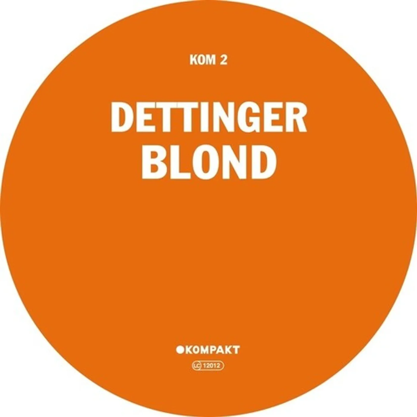 Dettinger Blond Vinyl Record