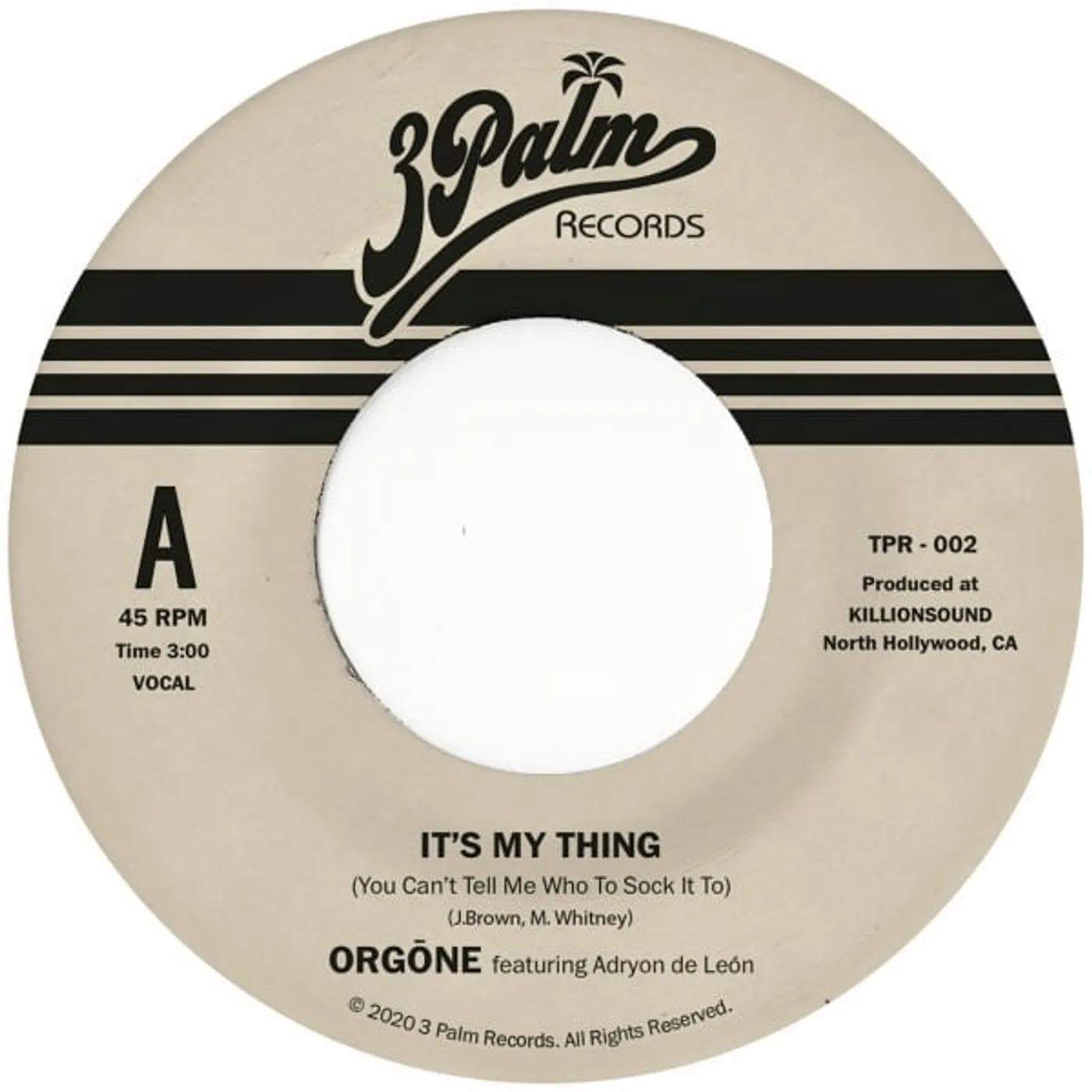 Orgone IT'S MY THING (YOU CAN'T TELL ME WHO TO SOCK IT) Vinyl Record