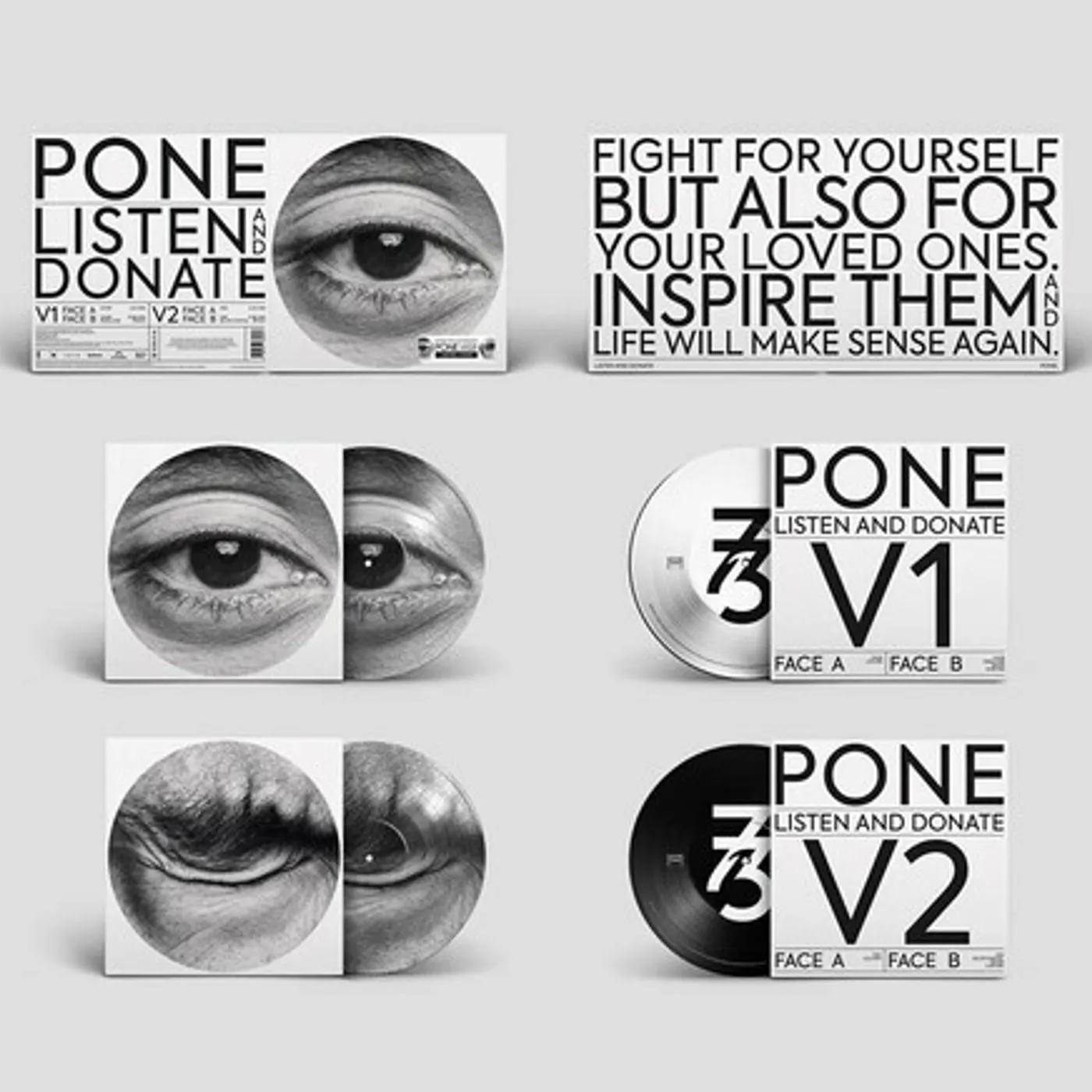 Pone LISTEN AND DONATE Vinyl Record