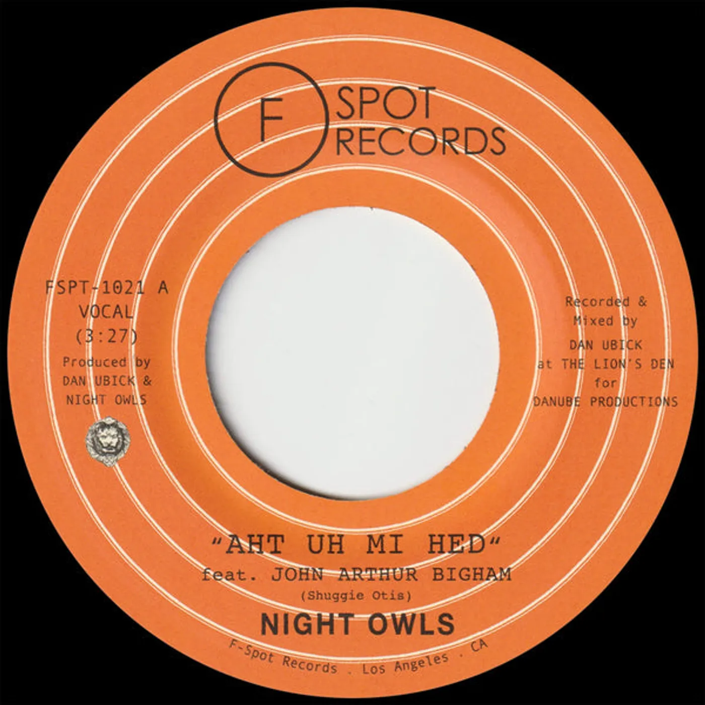 Night Owls AHT UH MI HED / PUT ON TRAIN Vinyl Record