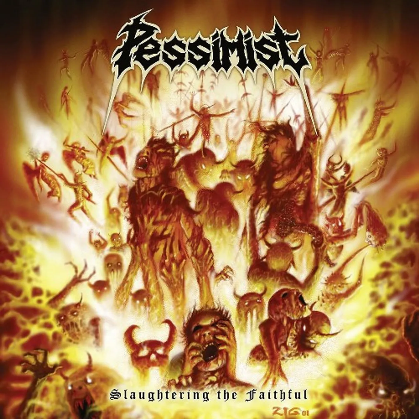 Pessimist SLAUGHTERING THE FAITHFUL Vinyl Record