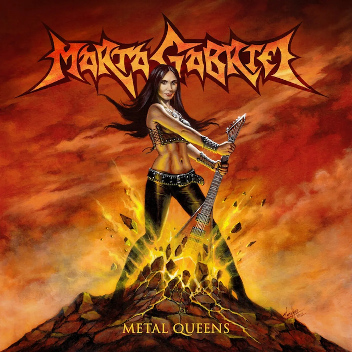 Marta Gabriel METAL QUEENS (RED VINYL) Vinyl Record