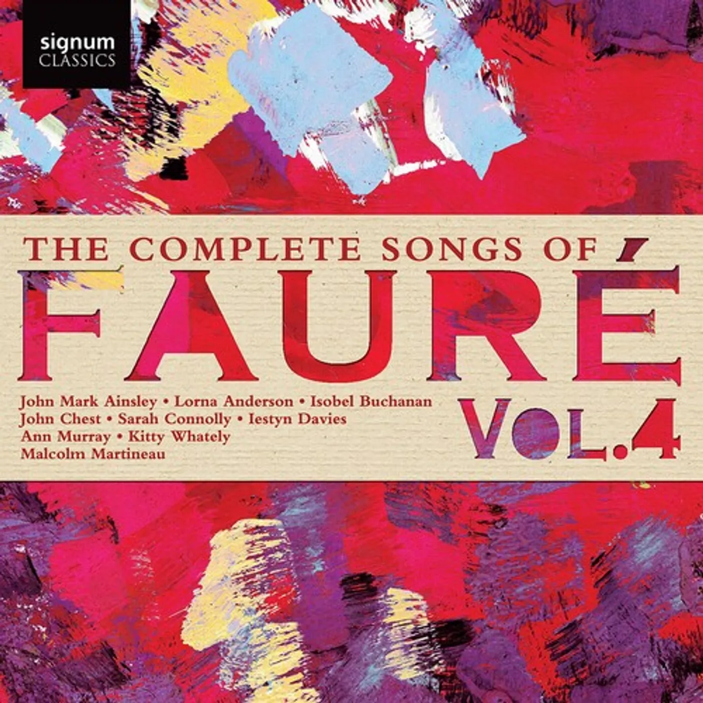 COMPLETE SONGS FAURE 4 CD
