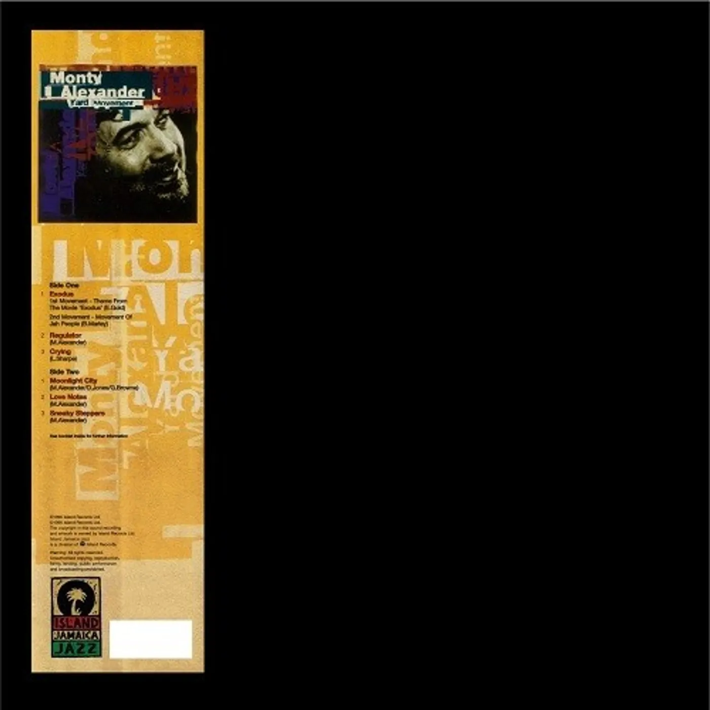 洋楽 Monty Alexander Yard Movement LP Monty Alexander Yard Movement Vinyl Record