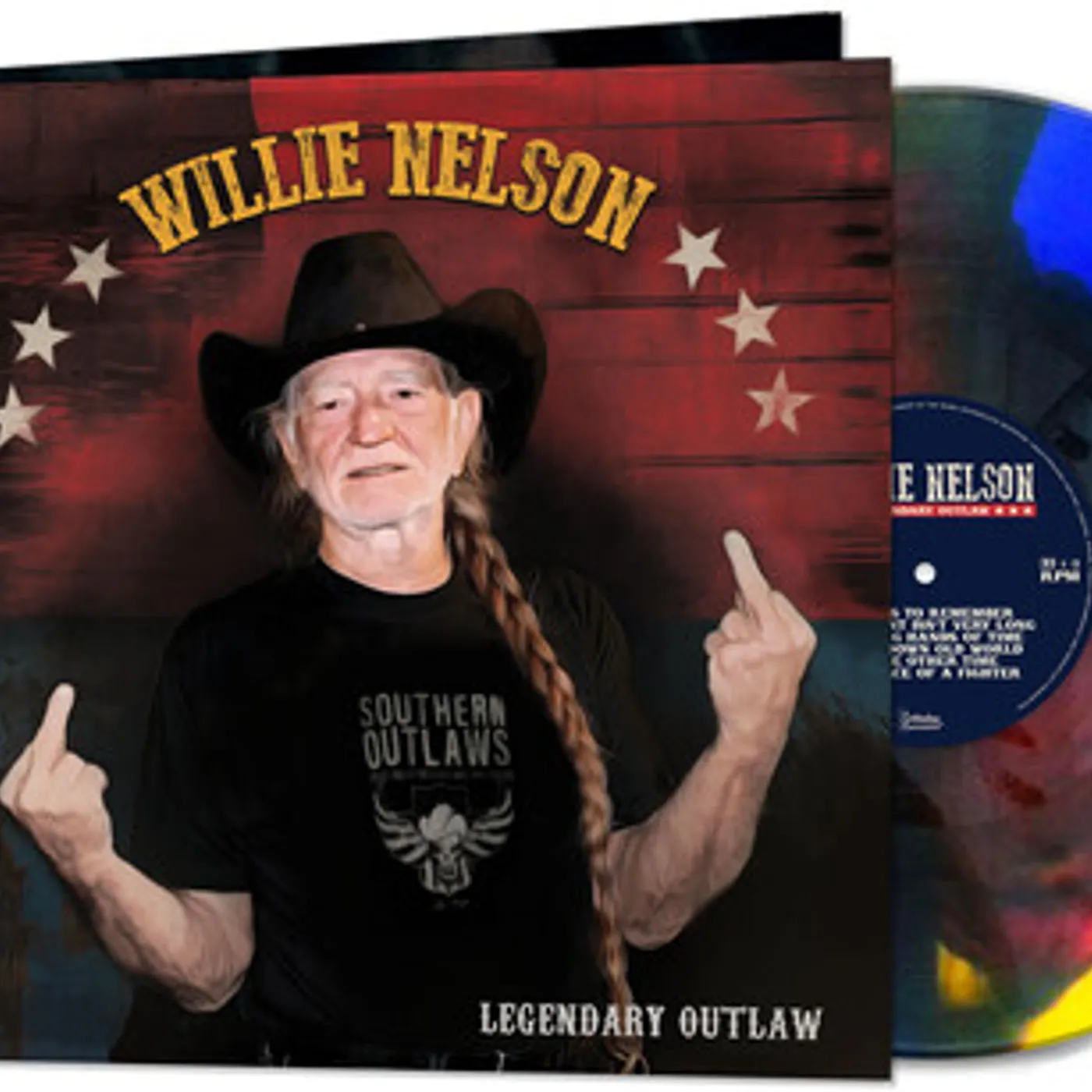 Willie Nelson LEGENDARY OUTLAW (MULTI-COLOR VINYL) Vinyl Record