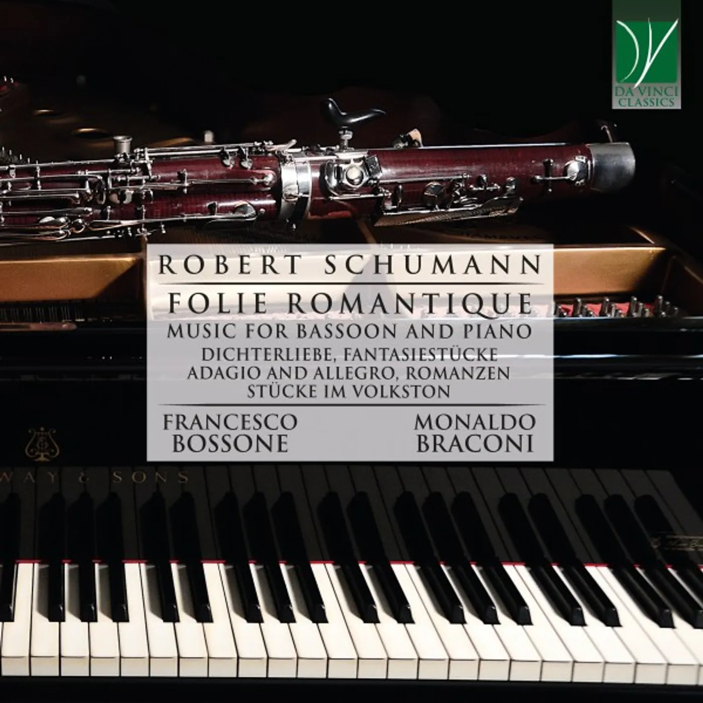 Schumann, Bossone,Francesco, Braconi  & Monaldo SCHUMANN: FOLIE ROMANTIQUE (FOR BASSOON & PIANO) CD
