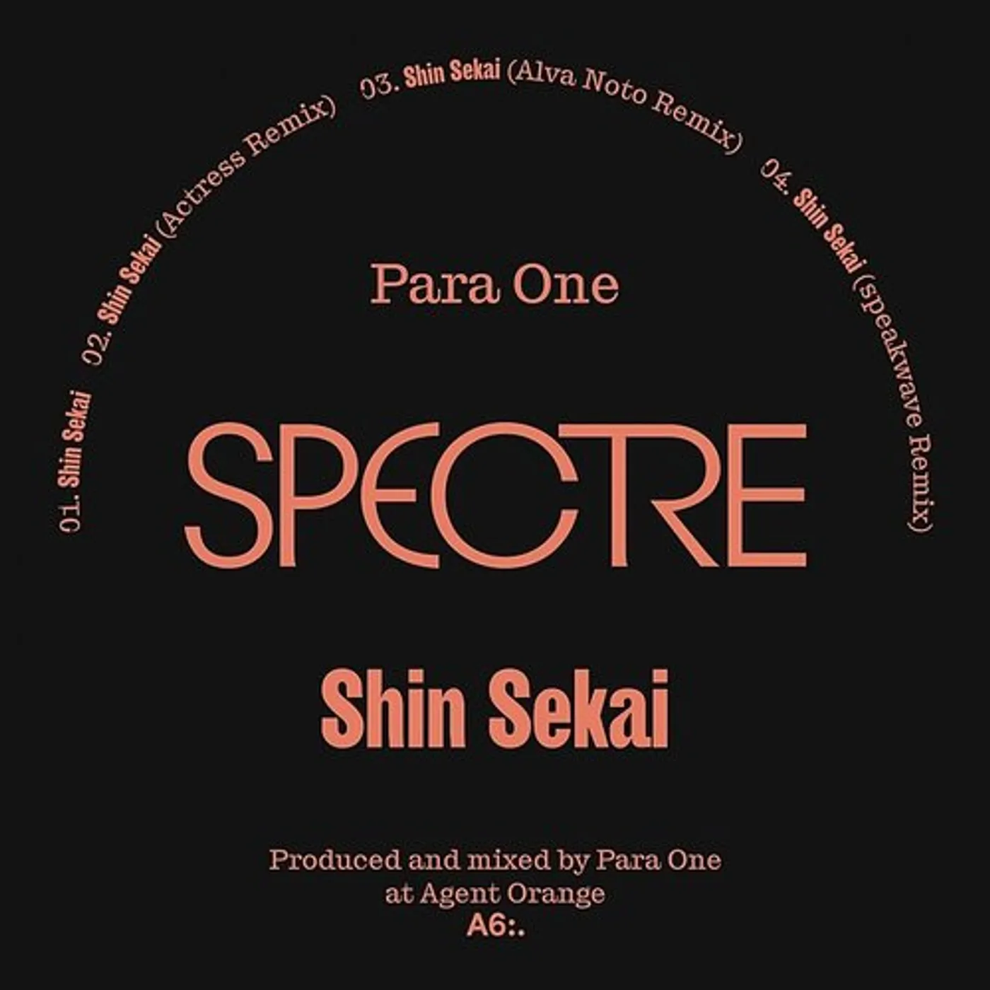 Para One / Spectre SHIN SEKAI (REMIX) Vinyl Record
