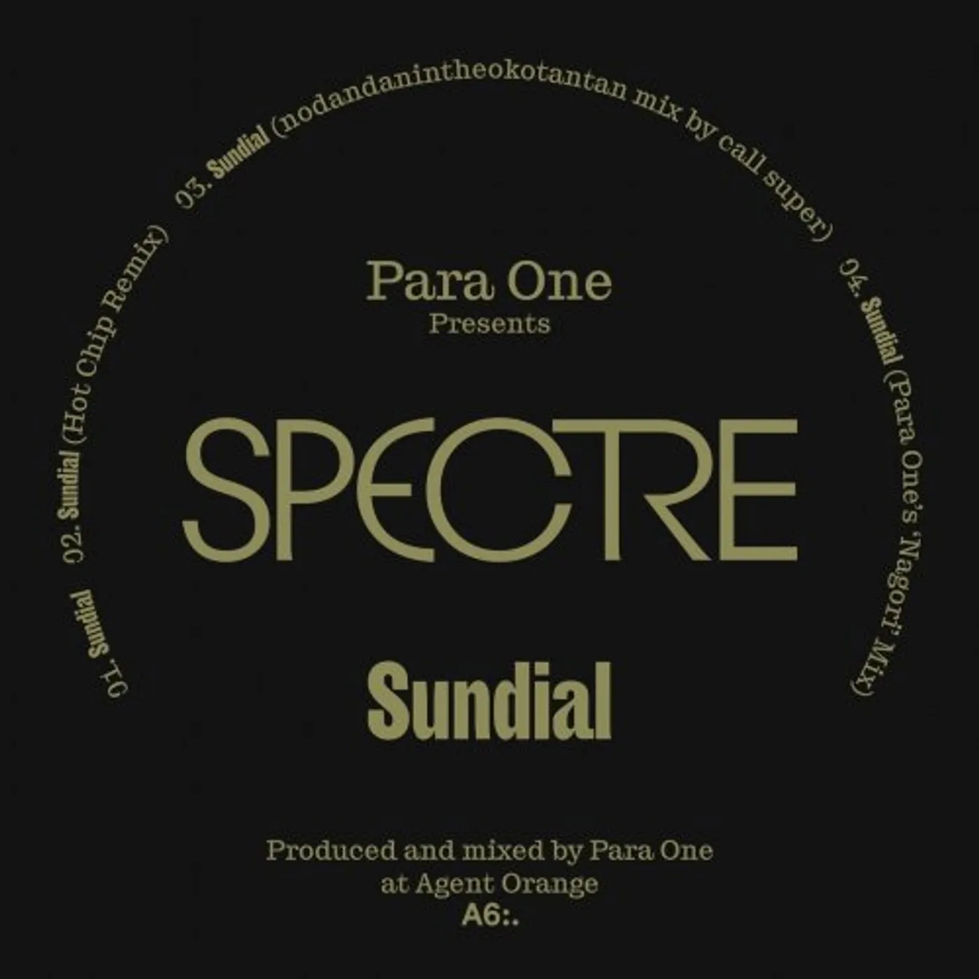Para One / Spectre SUNDIAL (REMIX) Vinyl Record