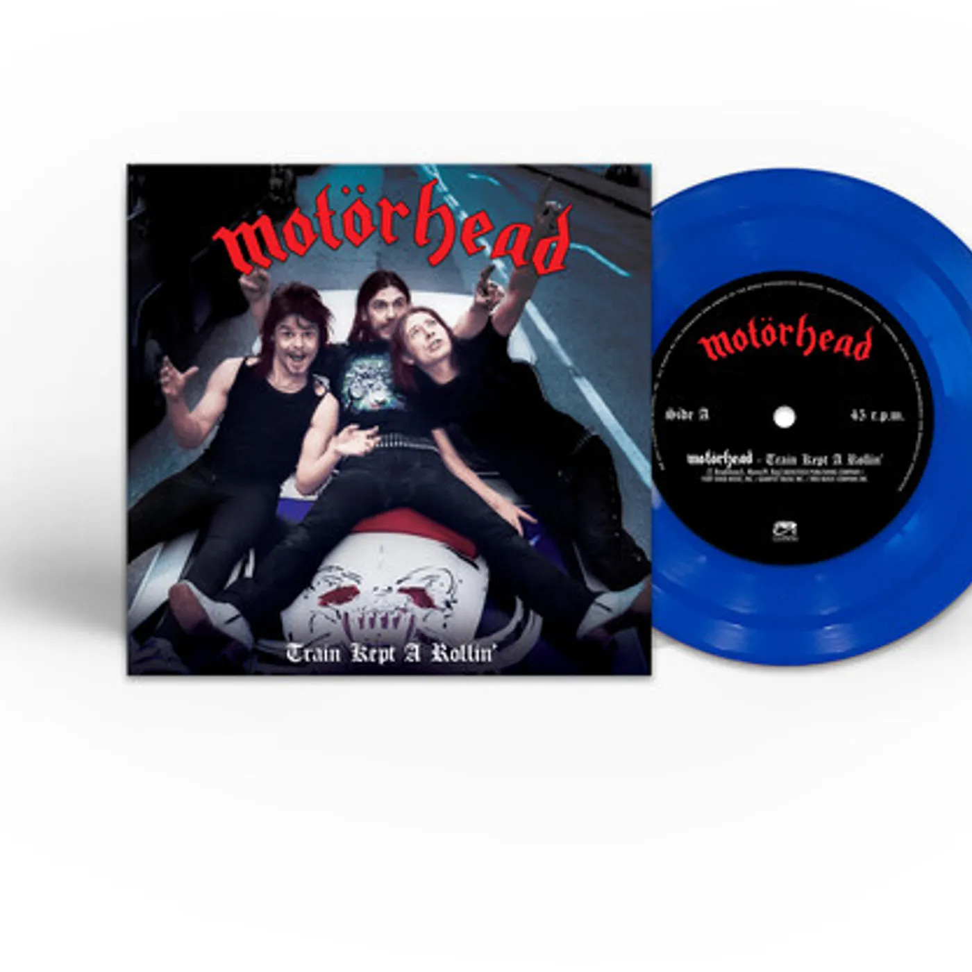 Motorhead / Lemmy TRAIN KEPT A-ROLLIN' Vinyl Record - Blue Vinyl