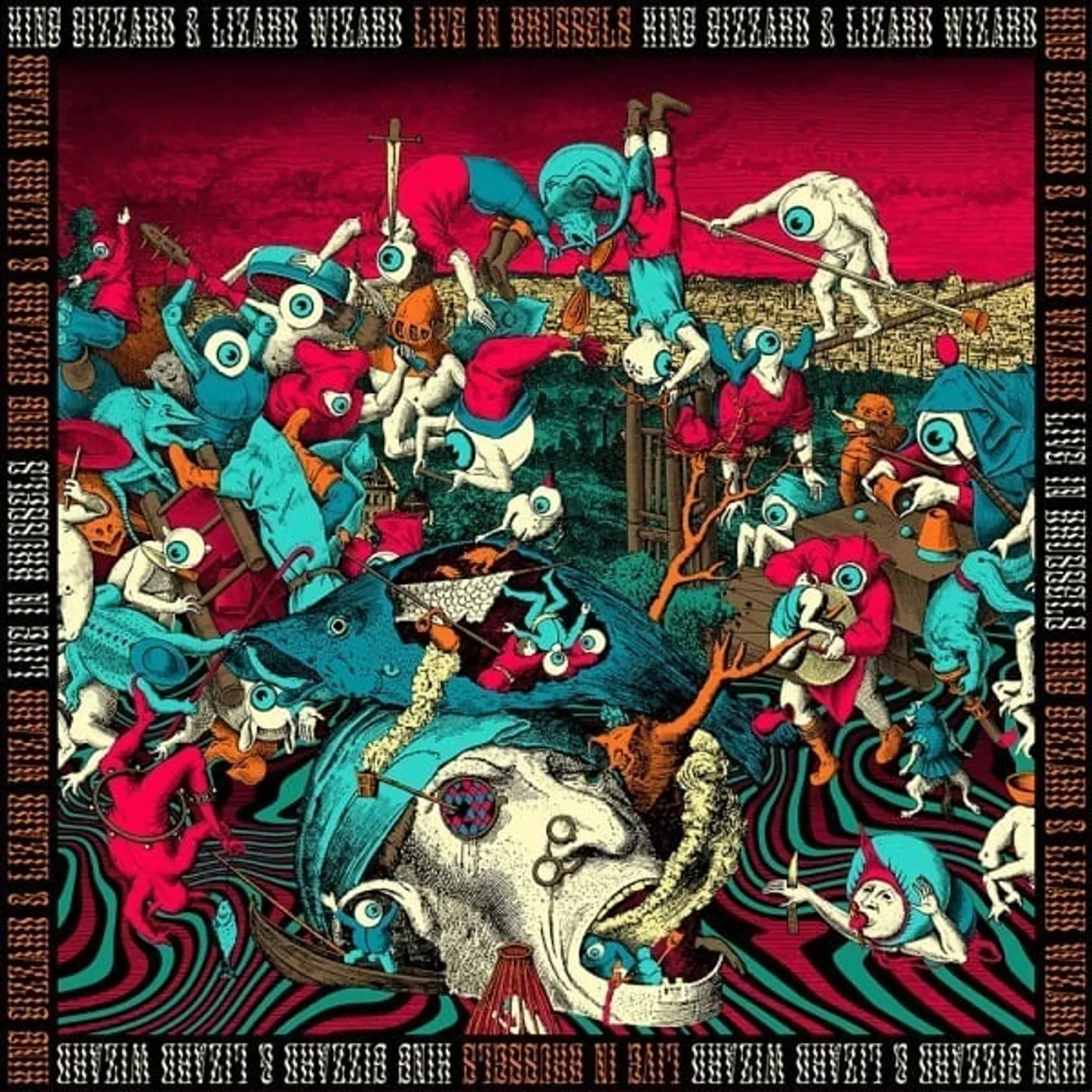 King Gizzard & The Lizard Wizard LIVE IN BRUSSELS '19 (140G/3LP) Vinyl Record