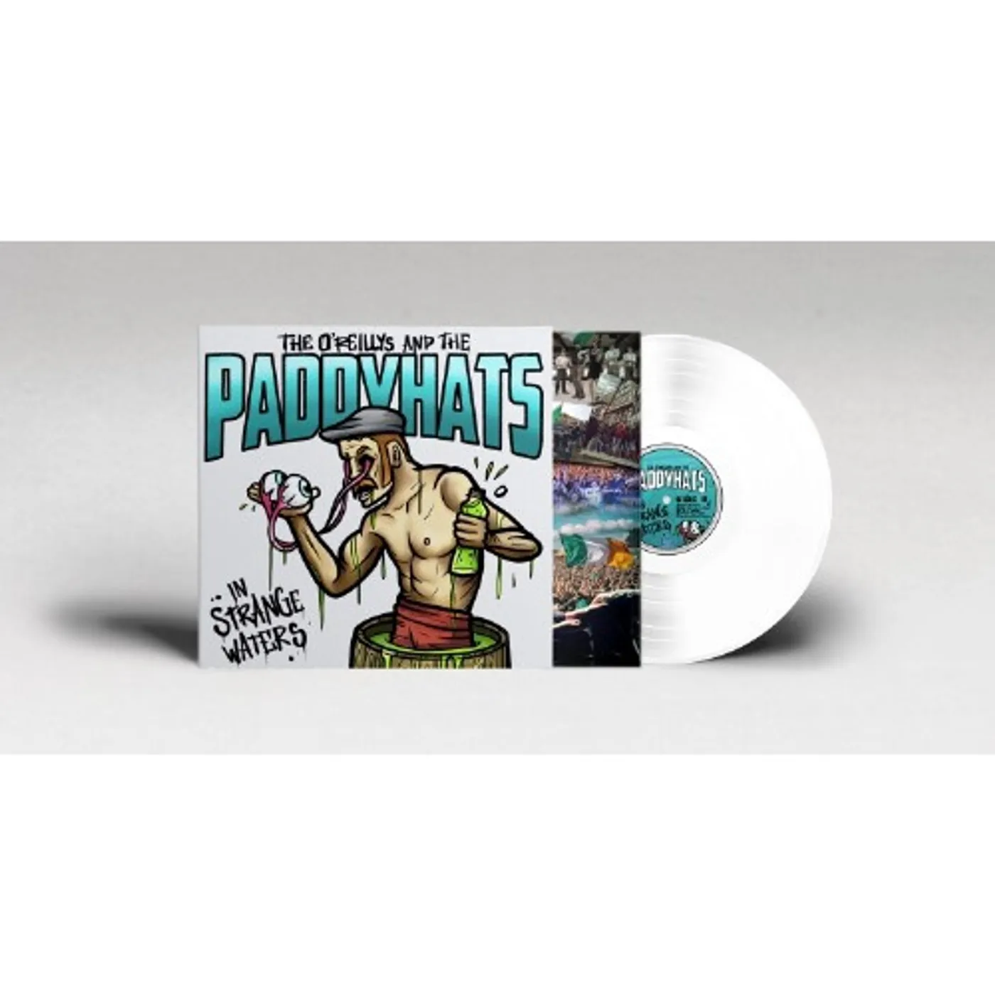The O'Reillys and the Paddyhats IN STRANGE WATERS (WHITE VINYL) Vinyl Record