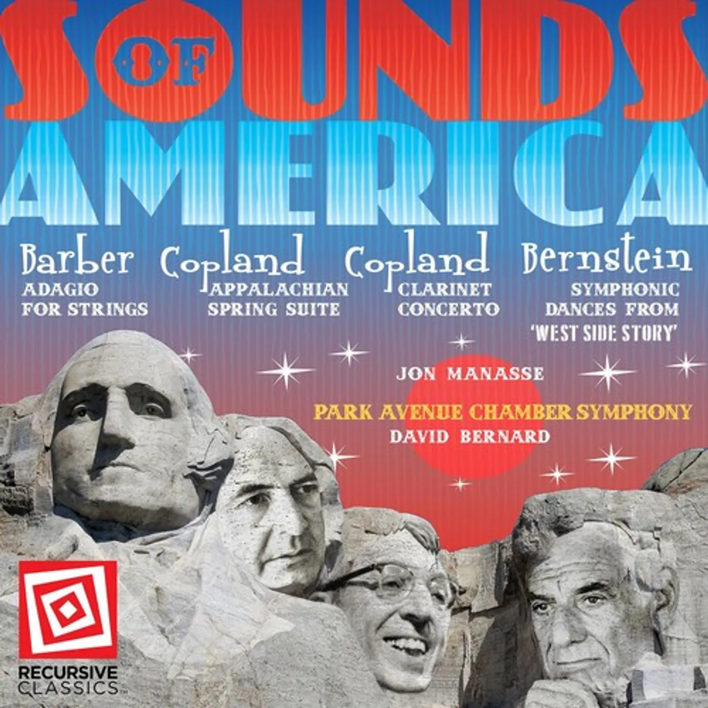 David Bernard SOUNDS OF AMERICA: BARBER, COPLAND AND BERNSTEIN CD