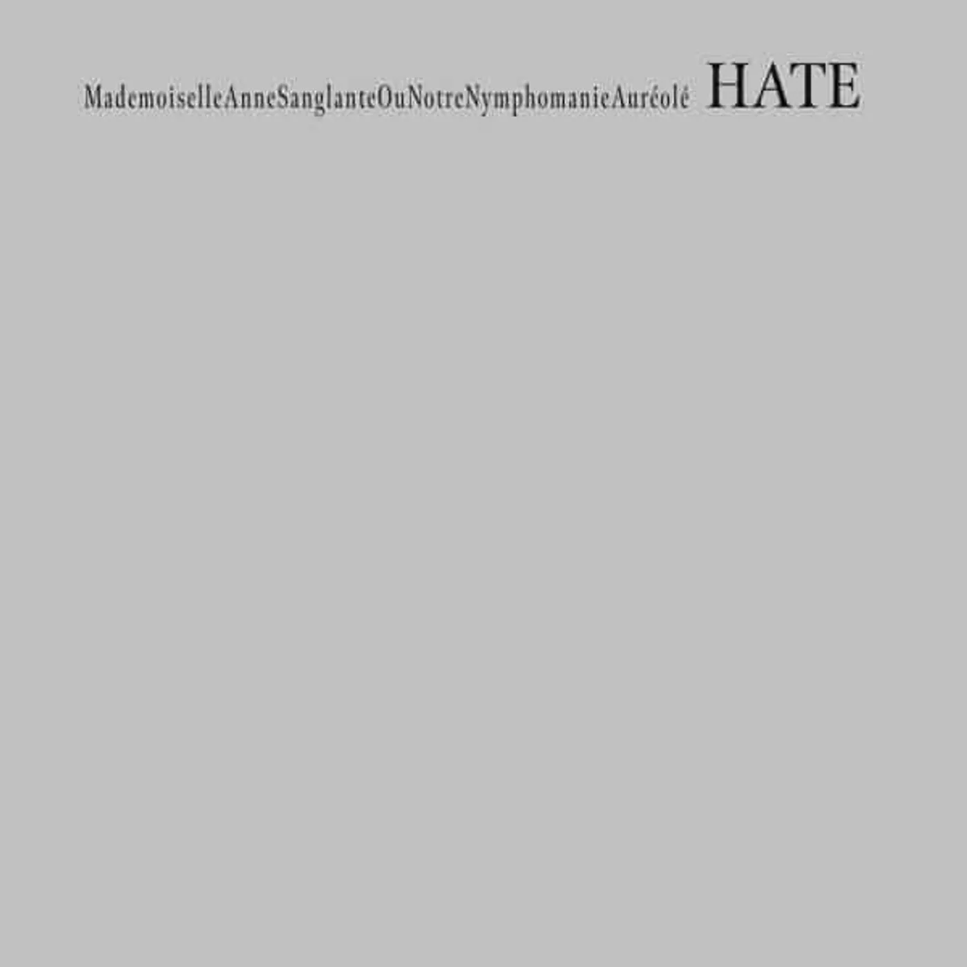 Masonna Hate Vinyl Record
