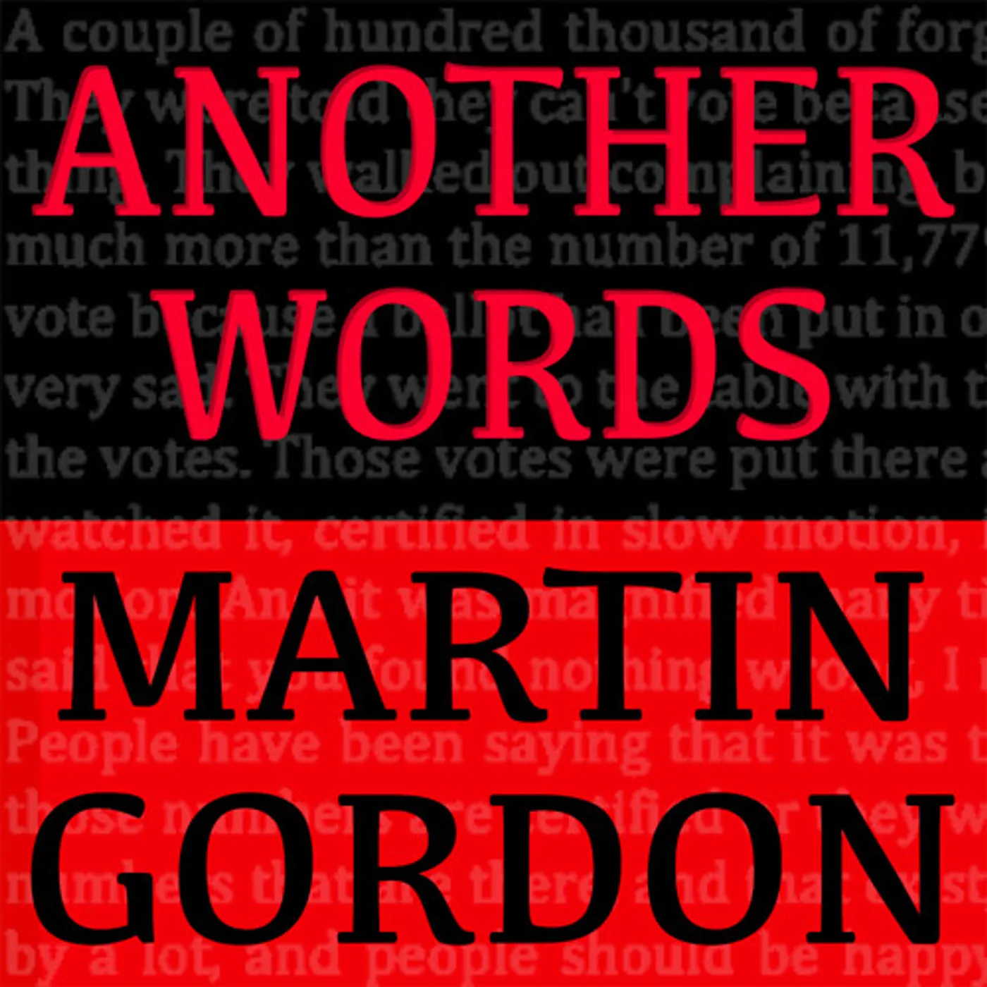 Martin Gordon ANOTHER WORDS CD