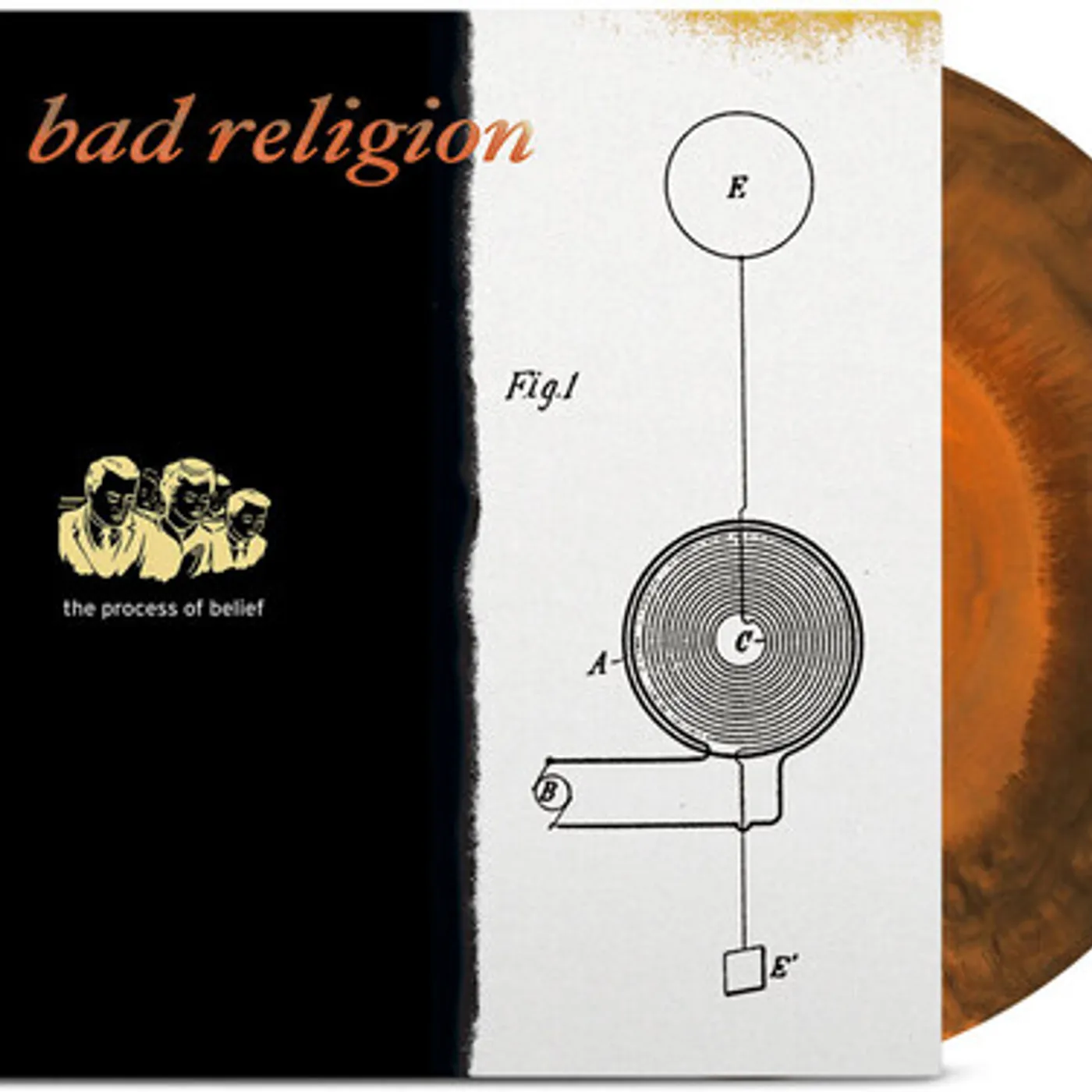 Bad Religion The Process Of Belief (20th Anniv. Edition / Orange & Black) Vinyl Record