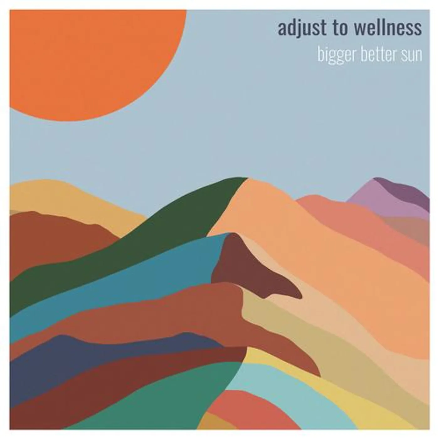 Bigger Better Sun ADJUST TO WELLNESS (TRI-COLOR VINYL) Vinyl Record