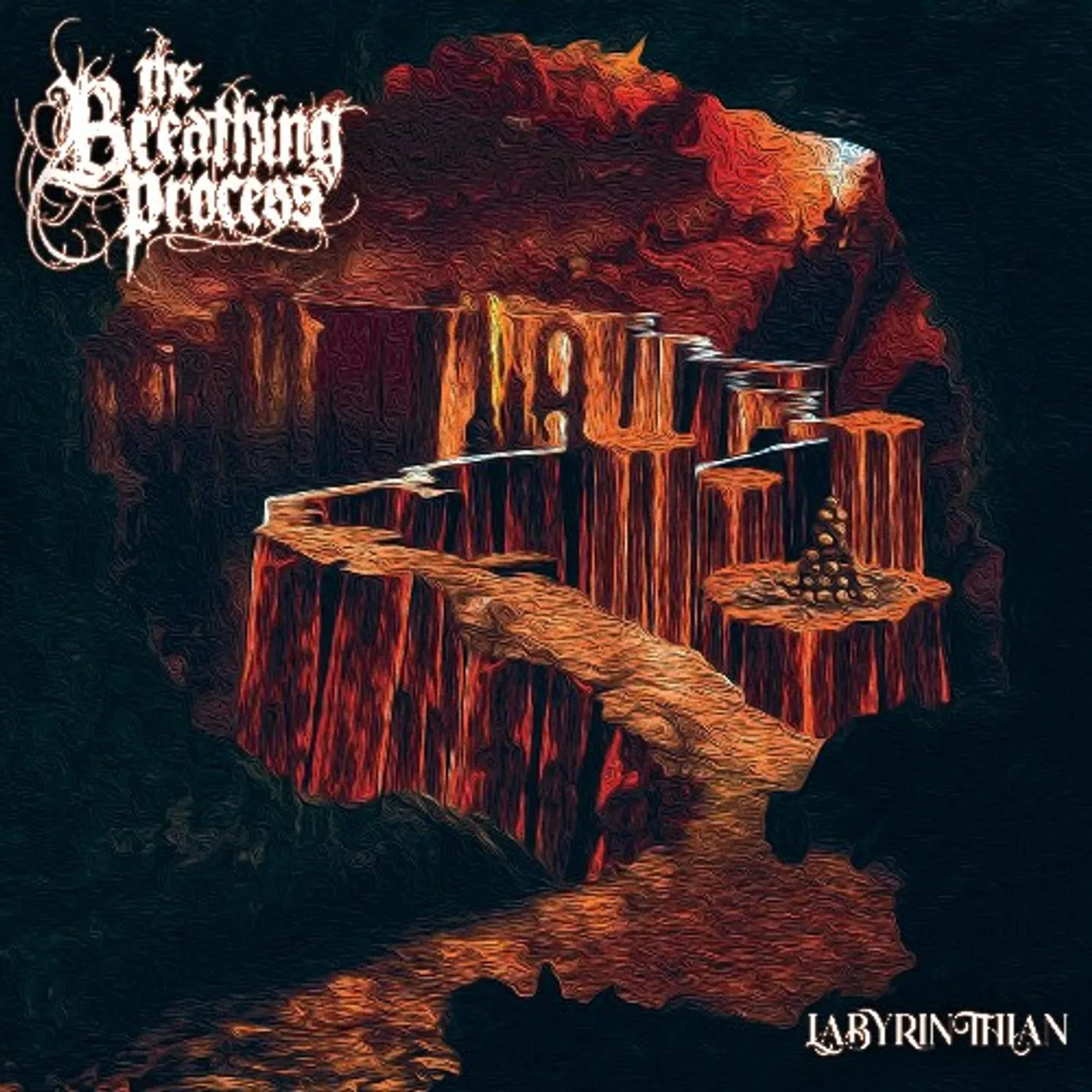 The Breathing Process LABYRINTHIAN (2LP/ORANGE MARBLED VINYL) Vinyl Record