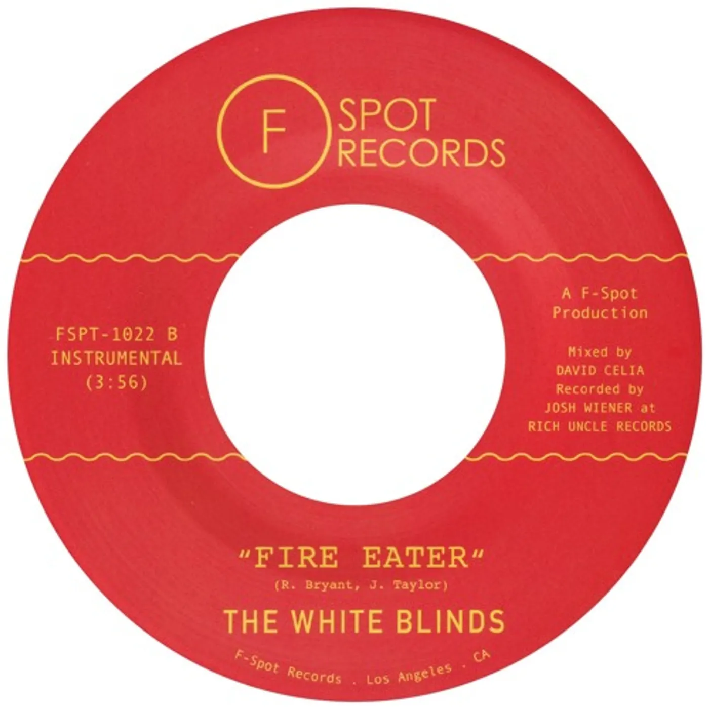 The White Blinds SHIMMY SHAM B/W FIRE EATER Vinyl Record