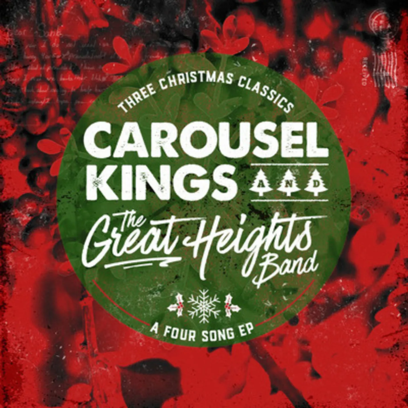 Carousel Kings & The Great Heights Band THREE CHRISTMAS CLASSICS Vinyl Record